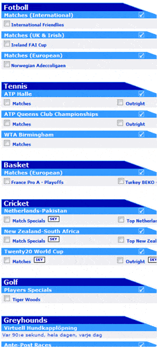 Eurobet utbud