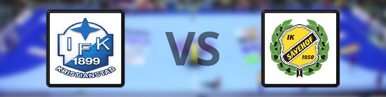 Kristianstad - Sävehof odds, speltips, resultat i Handbollsligan herrar