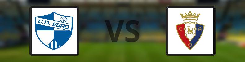 CD Ebro - Osasuna odds, speltips, resultat i Copa del Rey