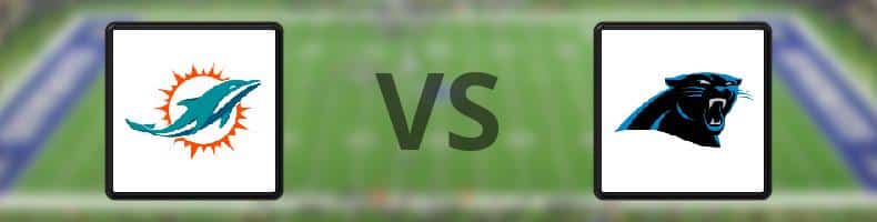 Miami Dolphins - Carolina Panthers odds, speltips, resultat i NFL