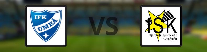 IFK Umeå - Infjärdens SK odds, speltips, resultat i Division 3