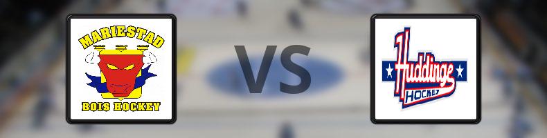 Mariestad - Huddinge odds, speltips, resultat i HockeyEttan
