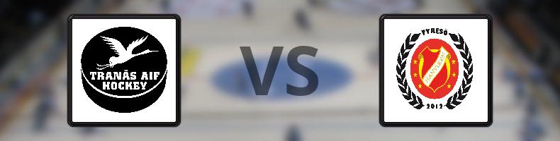 Tranås AIF IF - Hanvikens SK odds, speltips, resultat i HockeyEttan