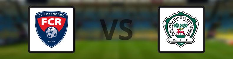 FC Rosengård - Alingsås IF odds, speltips, resultat i Damallsvenskan