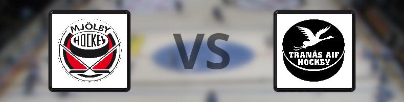 Mjölby HC - Tranås AIF IF odds, speltips, resultat i HockeyEttan