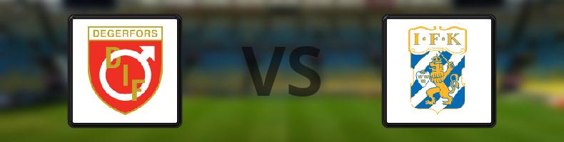 Degerfors IF - IFK Göteborg odds, speltips, resultat i Allsvenskan