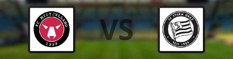 Midtjylland - Sturm Graz odds, speltips, resultat i Europa League