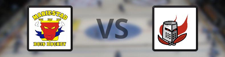 Mariestad - Nyköpings Hockeyklubb odds, speltips, resultat i HockeyEttan