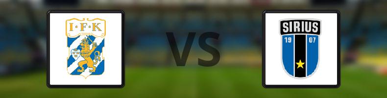 IFK Göteborg - Sirius odds, speltips, resultat i Allsvenskan