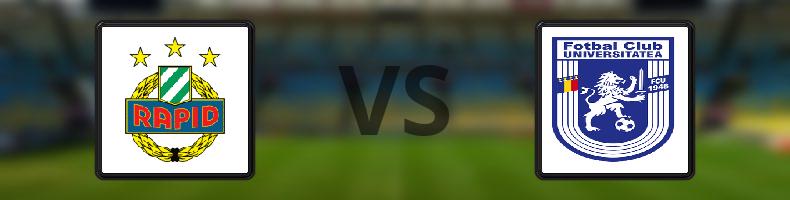 Rapid Wien - Universitatea Craiova odds, speltips, resultat i Conference League