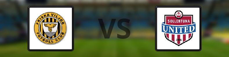 Friska Viljor FC - Sollentuna FK odds, speltips, resultat i Division 1