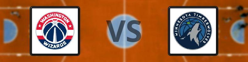 Washington Wizards - Minnesota Timberwolves odds, speltips, resultat i NBA