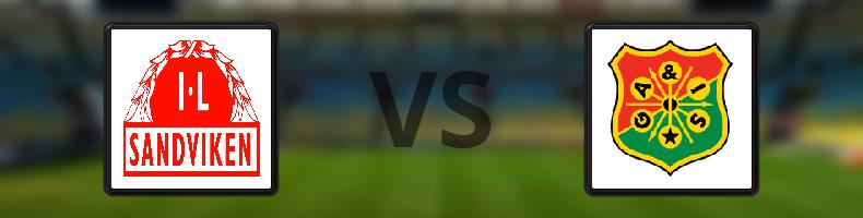 Sandvikens IF - GAIS odds, speltips, resultat i Svenska Cupen