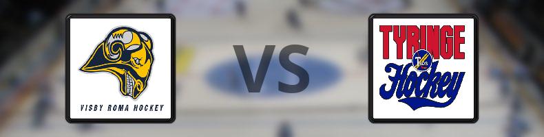 Visby/Roma HK - Tyringe SoSS odds, speltips, resultat i HockeyEttan