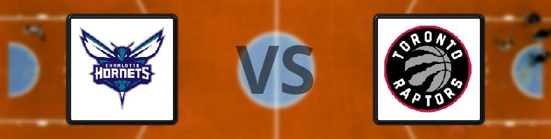 Charlotte Hornets - Toronto Raptors odds, speltips, resultat i NBA