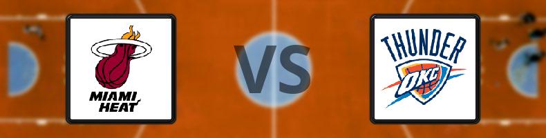 Miami Heat - Oklahoma City Thunder odds, speltips, resultat i NBA