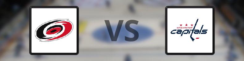 Carolina Hurricanes - Washington Capitals odds, speltips, resultat i NHL