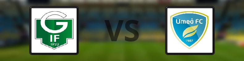 Gottne IF - Umeå FC Akademi odds, speltips, resultat i Division 2