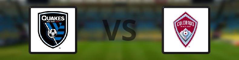 San Jose Earthquakes - Colorado Rapids odds, speltips, resultat i MLS