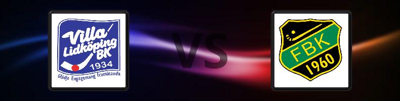 Villa Lidköping - Frillesås BK odds, speltips, resultat i Elitserien