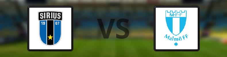 Sirius - Malmö FF odds, speltips, resultat i Allsvenskan