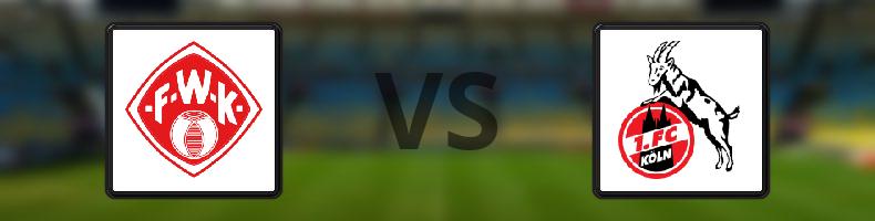 FC Würzburger Kickers - FC Köln odds, speltips, resultat i Tyska cupen