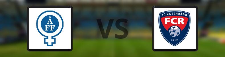 Åtvidabergs FF - FC Rosengård odds, speltips, resultat i Division 1