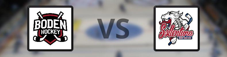 Bodens HF - Sollentuna HC odds, speltips, resultat i HockeyEttan
