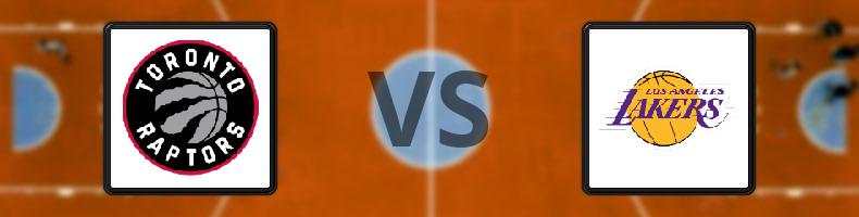 Toronto Raptors - Los Angeles Lakers odds, speltips, resultat i NBA