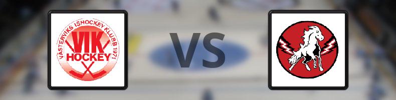 Västerviks IK - Vita Hästen odds, speltips, resultat i HockeyEttan