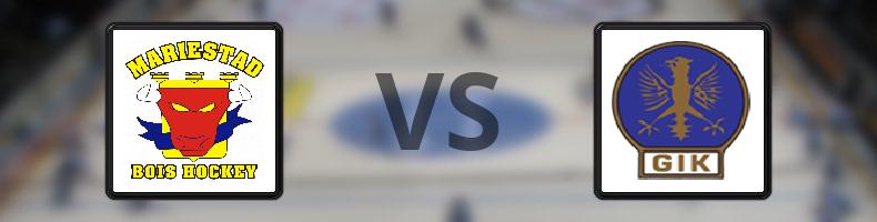 Mariestad - Grums IK Hockey odds, speltips, resultat i HockeyEttan