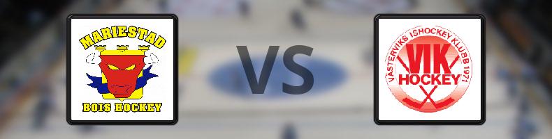 Mariestad - Västerviks IK odds, speltips, resultat i HockeyEttan