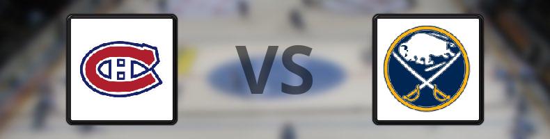 Montreal Canadiens - Buffalo Sabres odds, speltips, resultat i NHL