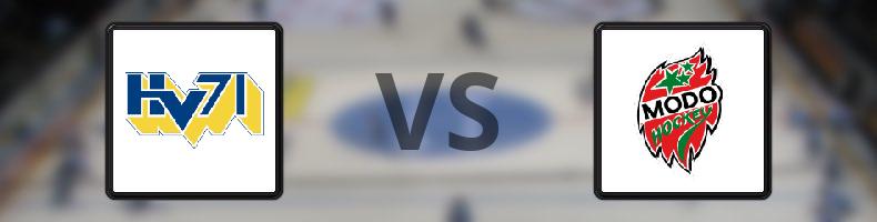 HV71 - MODO odds, speltips, resultat i SHL