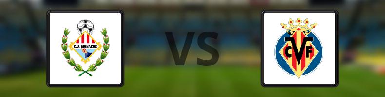 Manacor - Villarreal odds, speltips, resultat i Copa del Rey