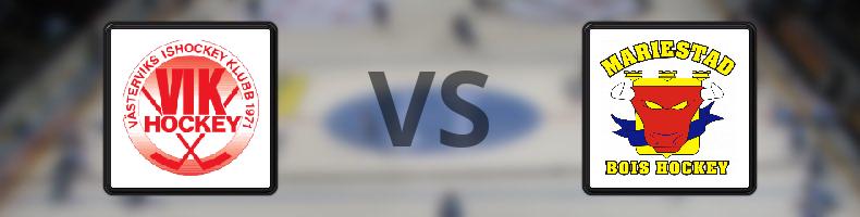 Västerviks IK - Mariestad odds, speltips, resultat i HockeyEttan