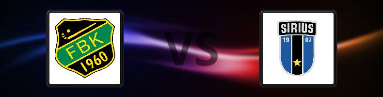 Frillesås BK - IK Sirius odds, speltips, resultat i Elitserien