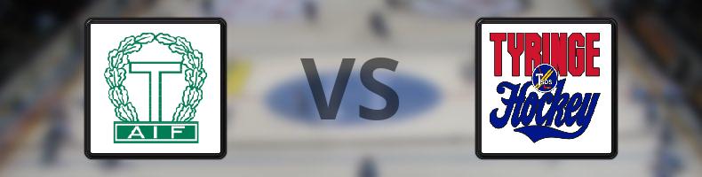 Tingsryd - Tyringe SoSS odds, speltips, resultat i HockeyEttan