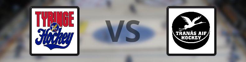 Tyringe SoSS - Tranås AIF IF odds, speltips, resultat i HockeyEttan