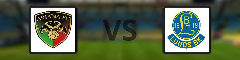 Ariana FC - Lunds BK odds, speltips, resultat i Division 1