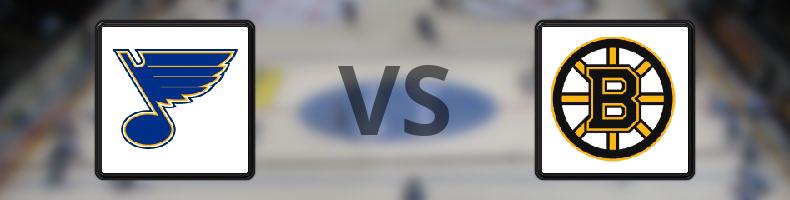 St Louis Blues - Boston Bruins odds, speltips, resultat i NHL