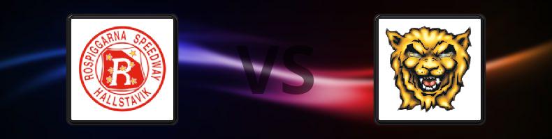 Rospiggarna - Lejonen odds, speltips, resultat i Elitserien Speedway