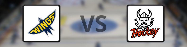 Wings HC Arlanda - IF Vallentuna BK odds, speltips, resultat i HockeyEttan