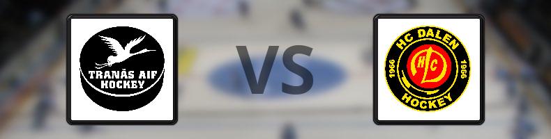 Tranås AIF IF - HC Dalen odds, speltips, resultat i HockeyEttan