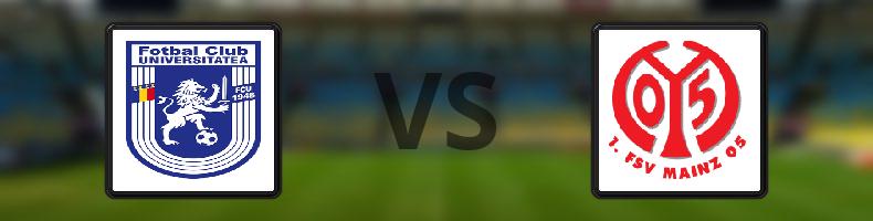 Universitatea Craiova - FSV Mainz 05 odds, speltips, resultat i Conference League