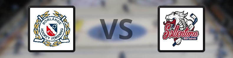 Borlänge HF - Sollentuna HC odds, speltips, resultat i HockeyEttan
