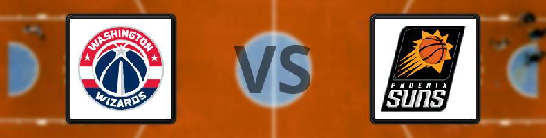 Washington Wizards - Phoenix Suns odds, speltips, resultat i NBA