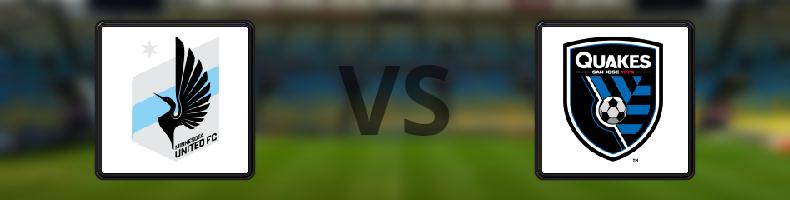 Minnesota United - San Jose Earthquakes odds, speltips, resultat i MLS