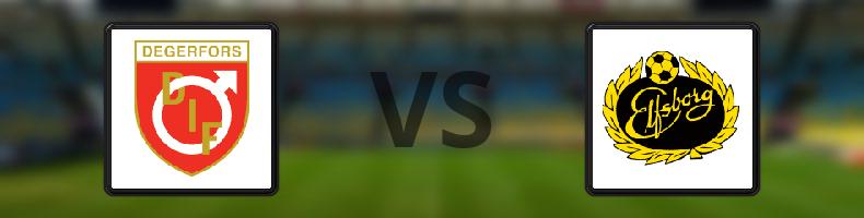 Degerfors IF - Elfsborg odds, speltips, resultat i Allsvenskan