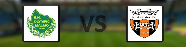 BK Olympic - Kristianstads FF odds, speltips, resultat i Division 1